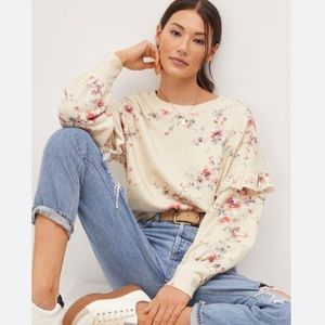 Paige Adara Floral Sweatshirt